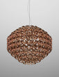Pendente Giogali Extra grande - Glossy Chrome / Rame cristallino