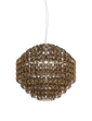 Pendente Minigiogali SP 85 - Glossy Chrome / cristallo-bronzo