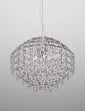 Pendente Giogali Extra grande - Glossy Chrome / Cristallo trasparente