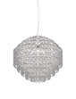 Pendente Minigiogali SP 85 - Glossy Chrome / Cristallo trasparente