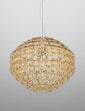 Pendente Giogali Extra grande - Glossy Chrome / Ambra cristallina