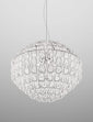 Pendente Giogali Extra grande - Glossy Chrome / bianco