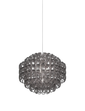 Lampada a sospensione Minigiogali SP 65 - Glossy Chrome / Cristallo Fumoso