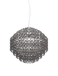 Pendente Minigiogali SP 85 - Glossy Chrome / Cristallo Fumoso