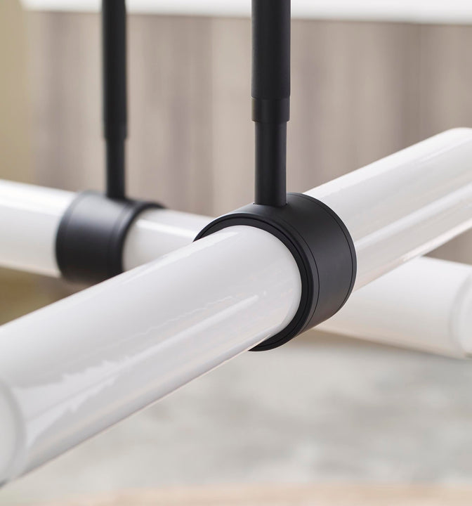 Calumn 4-Light Chandelier in Nightshade Black