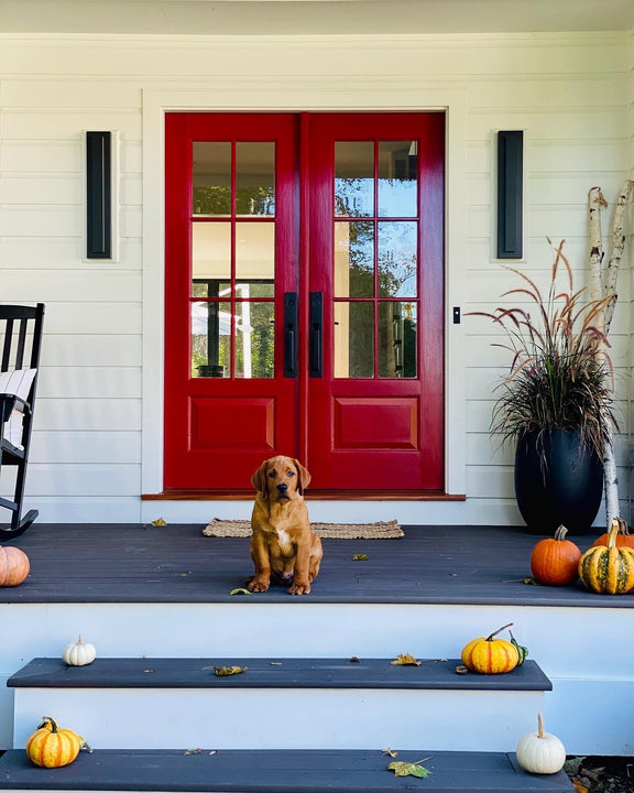 Aspen 26" Outdoor Wall Sconce, a premium Wall light by Visual Comfort & Co. Close - up image of its design.