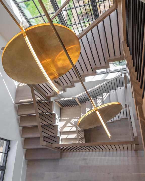 Bau 36" Pendant, a premium Pendant light by Visual Comfort & Co. Close - up image of its design.