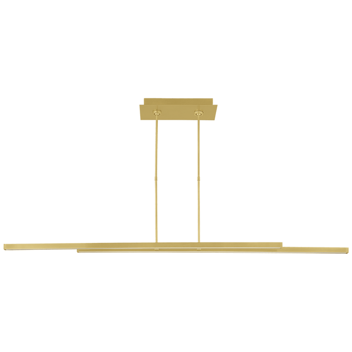 Stagger 2 60 Linear Suspension in Natural Brass