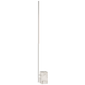 Klee 70" Floor Lamp in Polished Nickel and Marble
