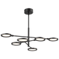 Spectica 6 Chandelier in Matte Black