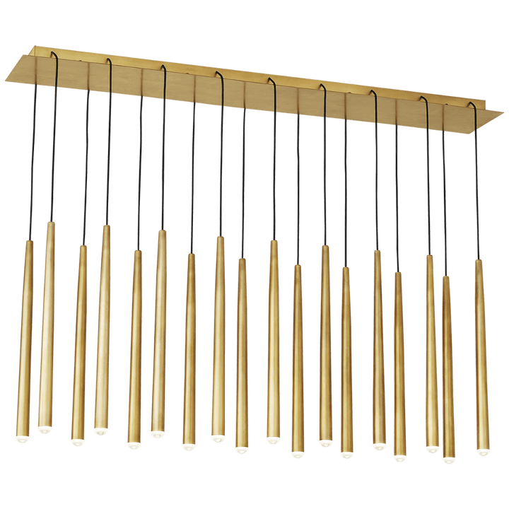Pylon 18 Light Chandelier, a premium Chandelier light by Visual Comfort & Co. Close - up image of its design.