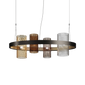 Pendente grande Armonia - Nichel nero opaco / Oro opaco / Multicolore 2