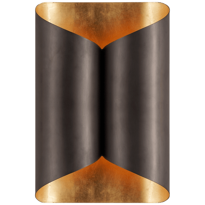 Selfoss Sconce in Bronze with Gild Interior