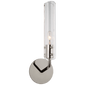 Casoria 14" Single Sconce in Polished Nickel with Clear Glass
