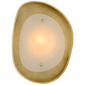 Samos Small Sculpted Sconce in Gild with Alabaster