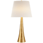 Dover Table Lamp in Gild with Linen Shade