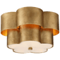Arabelle Flush Mount in Gild with Frosted Acrylic