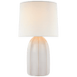 Melanie Large Table Lamp in Ivory with Linen Shade