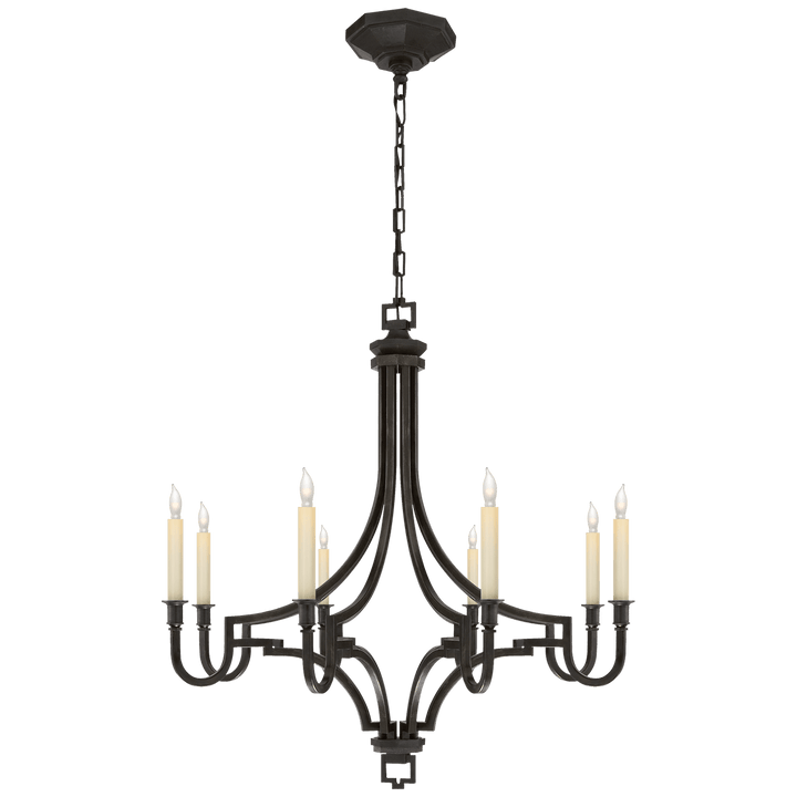 Mykonos Medium Chandelier in Aged Iron