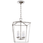 Darlana Small Lantern in Polished Nickel