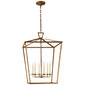 Darlana Extra Large Lantern in Gilded Iron