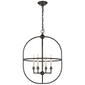 Desmond Open Oval Lantern in Aged Iron