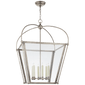 Riverside Large Square Lantern, a premium Lantern light by Visual Comfort & Co. Close - up image of its design.