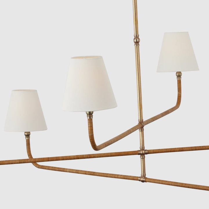 Basden Extra Large Three Tier Chandelier, a premium Chandelier light by Visual Comfort & Co. Close - up image of its design.