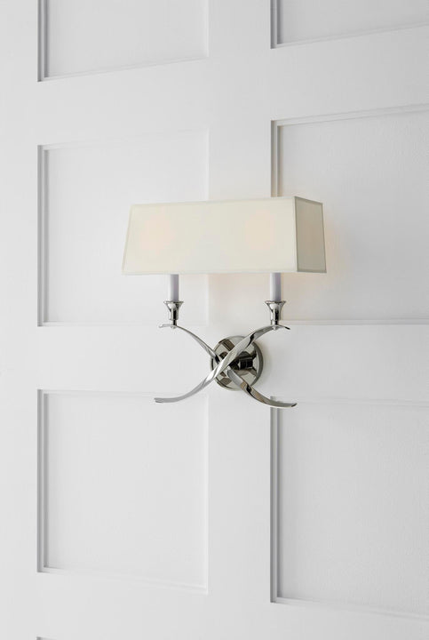 Cross Bouillotte Large Sconce, a premium Decorative light by Visual Comfort. Close - up image of its design.