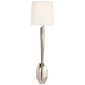 Ruhlmann Single Sconce in Polished Nickel with Linen Shade