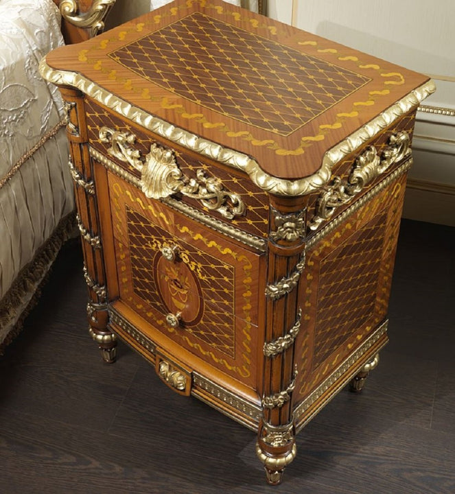 Luigi XVI Noce e Intarsi Night Table