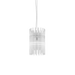 Pendente Diadema grande - Glossy Chrome / Cristallo da 48 cm