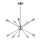 Jax Medium Chandelier in Polished Nickel