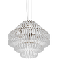 Lampada a sospensione Ecos grande - Matte Bronze / Strisce bianche