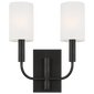 Brianna Double Sconce, a premium Decorative light by Visual Comfort & Co. Close - up image of its design.