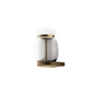Faro Medium Wall Lamp - Painted Brass / Crystal White / LED 2700K