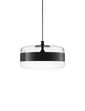 Lampada a sospensione Futura grande - Matte Black / Bianco Nero