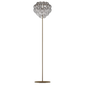 Lampada da terra Giogali - Matte Bronze / Cristallo d'argento