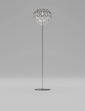 Lampada da terra Giogali - Glossy Chrome / Cristallo d'argento