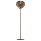 Lampada da terra Giogali - Matte Bronze / cristallo-bronzo