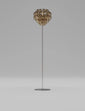 Lampada da terra Giogali - Glossy Chrome / cristallo-bronzo
