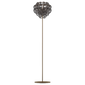 Lampada da terra Giogali - Matte Bronze / Cristallo Fumoso