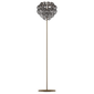 Lampada da terra Giogali - Matte Bronze / Cristallo nero nichel