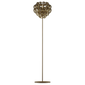 Lampada da terra Giogali - Matte Bronze / Cristallo Oro