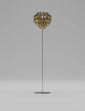 Lampada da terra Giogali - Glossy Chrome / Cristallo Oro