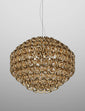 Pendente Giogali Extra grande - Matte Bronze / Cristallo Oro
