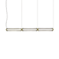 Pendente Jeff - Matt gold / Crystal striped vertical glass / LED 2700K
