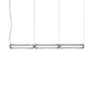 Pendente Jeff - Matt copper / Crystal striped vertical glass / LED 2700K