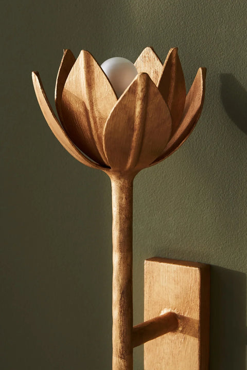 Alberto Medium Sconce, a premium Decorative light by Visual Comfort & Co. Close - up image of its design.