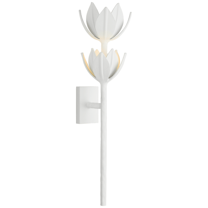 Alberto Large Two Tier Sconce in Plaster White